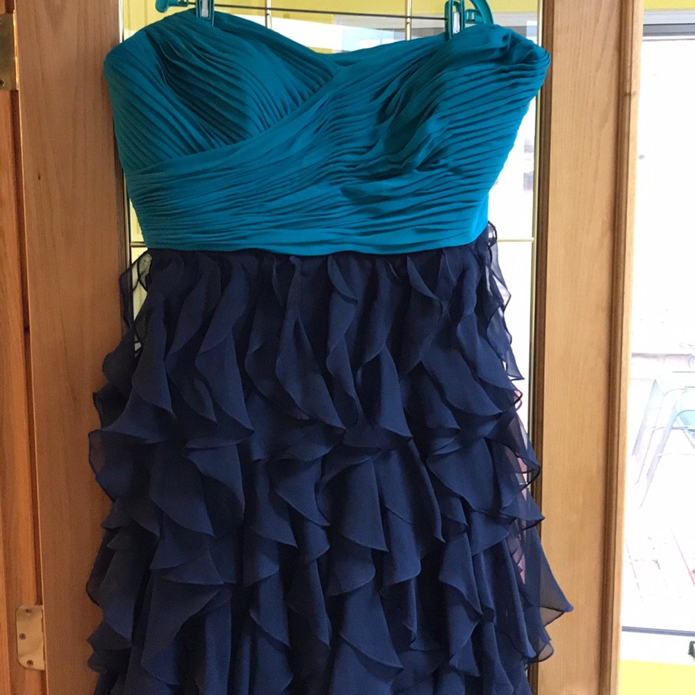 Navy and Teal gorgeous special occasion dress